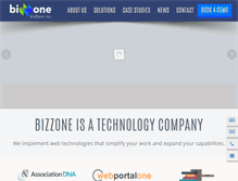 Tablet Screenshot of bizzone.com